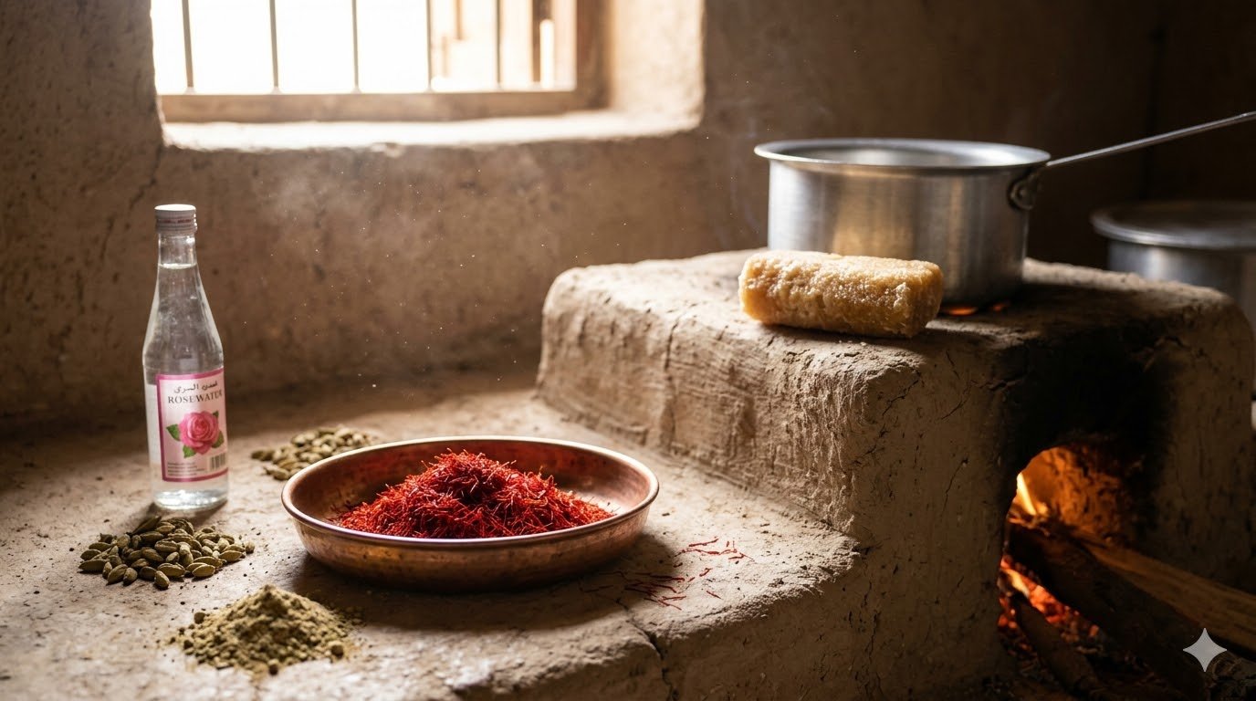 Prepare the Base of halwa omani