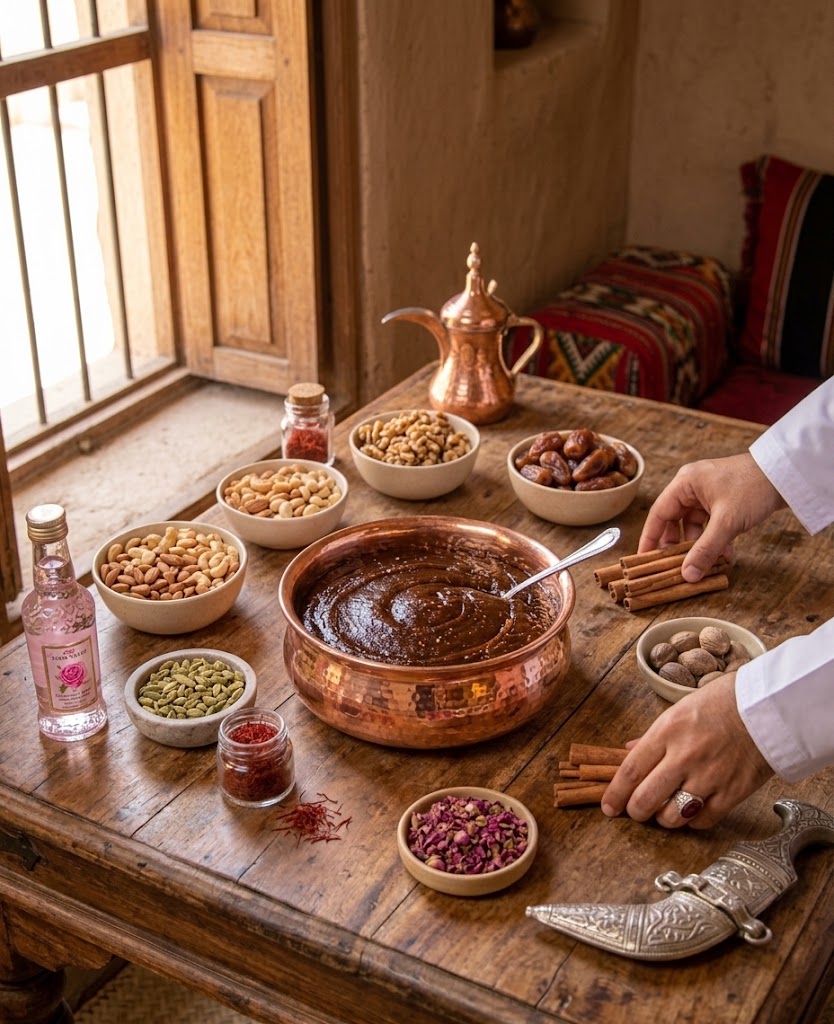 Ingredients for Omani Halwa